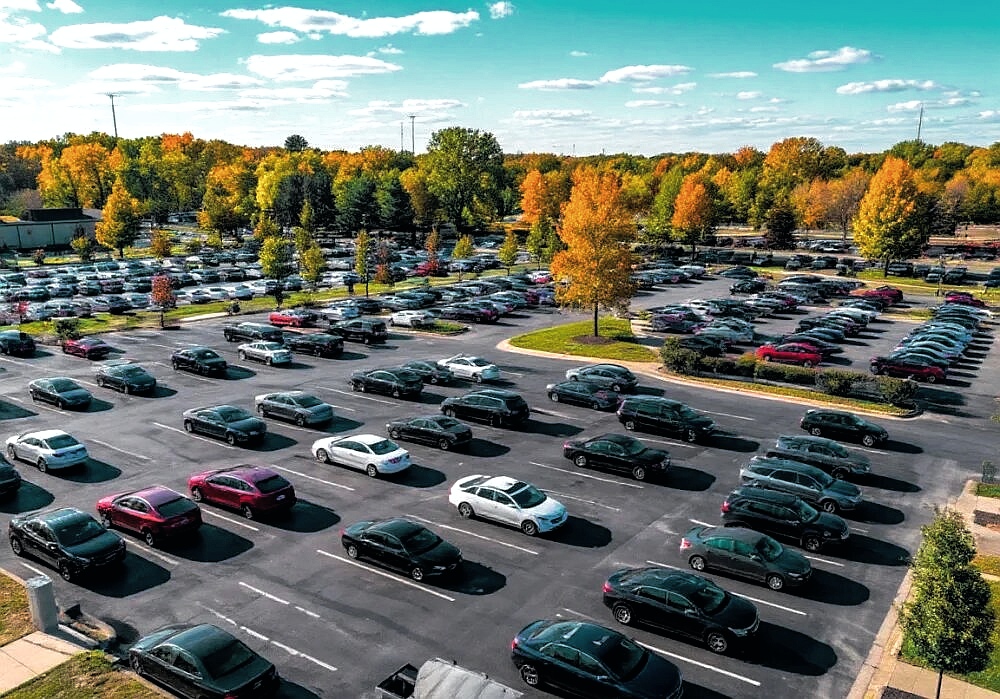 открытая стоянка